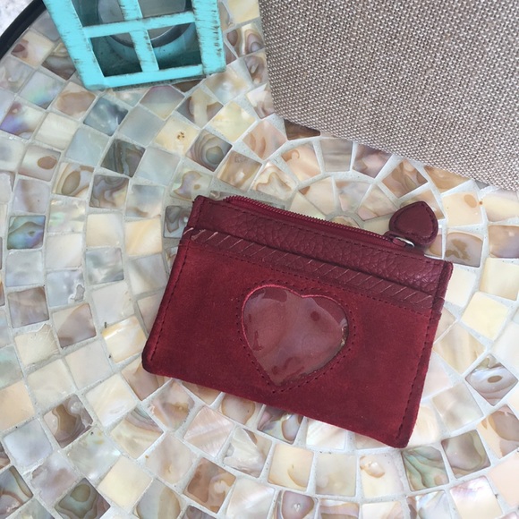 Brighton Handbags - Brighton 100% suede ID zippered pouch